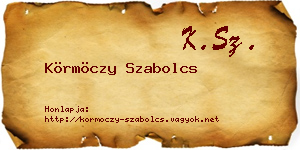 Körmöczy Szabolcs névjegykártya